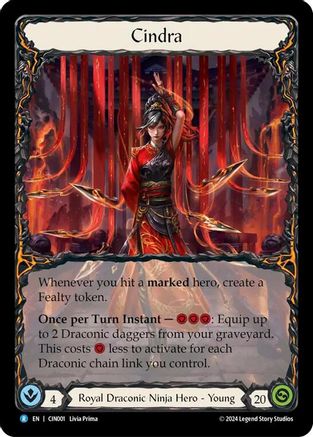 Cindra (CIN001) [Blitz Deck: The Hunted - Cindra] Rainbow Foil - Deck Out Gaming