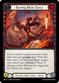 Burning Blade Dance (Red) (CIN009) [Blitz Deck: The Hunted - Cindra] - Deck Out Gaming