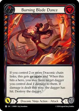 Burning Blade Dance (Red) (CIN009) [Blitz Deck: The Hunted - Cindra] - Deck Out Gaming