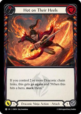 Hot on Their Heels (Red) (CIN014) [Blitz Deck: The Hunted - Cindra] - Deck Out Gaming
