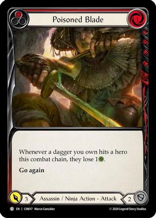 Poisoned Blade (Red) (CIN017) [Blitz Deck: The Hunted - Cindra] - Deck Out Gaming
