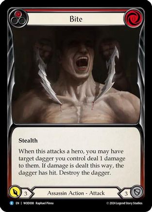 Bite (Red) (WOD008) [Blitz Deck: The Hunted - Arakni, Web of Deceit] - Deck Out Gaming