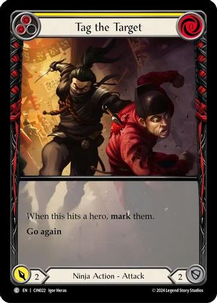 Tag the Target (Yellow) (Extended Art) (CIN022) [Blitz Deck: The Hunted - Cindra] - Deck Out Gaming