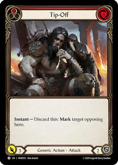 Tip-Off (Red) (WOD012) [Blitz Deck: The Hunted - Arakni, Web of Deceit] - Deck Out Gaming