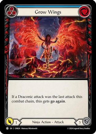 Grow Wings (Blue) (CIN024) [Blitz Deck: The Hunted - Cindra] - Deck Out Gaming