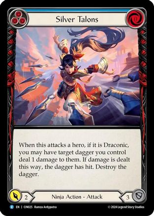Silver Talons (Blue) (CIN025) [Blitz Deck: The Hunted - Cindra] - Deck Out Gaming