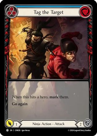 Tag the Target (Blue) (Extended Art) (CIN026) [Blitz Deck: The Hunted - Cindra] - Deck Out Gaming