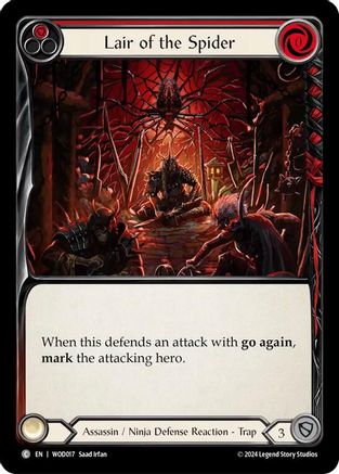 Lair of the Spider (Red) (WOD017) [Blitz Deck: The Hunted - Arakni, Web of Deceit] - Deck Out Gaming