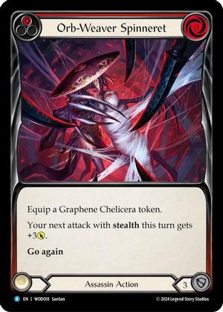 Orb-Weaver Spinneret (Red) (WOD018) [Blitz Deck: The Hunted - Arakni, Web of Deceit] - Deck Out Gaming