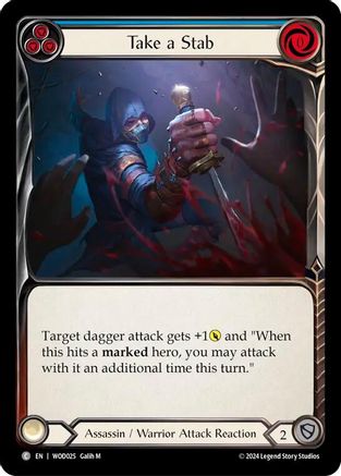 Take a Stab (Blue) (WOD025) [Blitz Deck: The Hunted - Arakni, Web of Deceit] - Deck Out Gaming