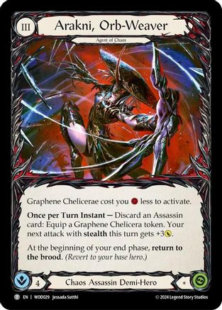 Arakni, Orb-Weaver // Arakni, Redback (WOD029//WOD030) [Blitz Deck: The Hunted - Arakni, Web of Deceit] - Deck Out Gaming