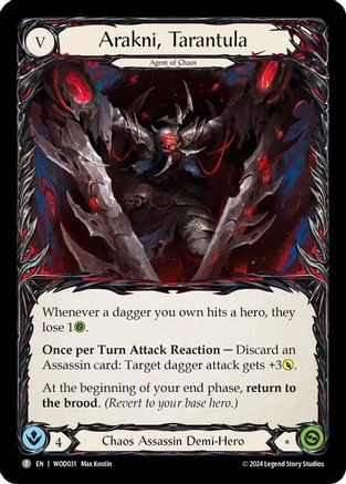 Arakni, Tarantula // Arakni, Trap-Door (WOD031//WOD032) [Blitz Deck: The Hunted - Arakni, Web of Deceit] - Deck Out Gaming