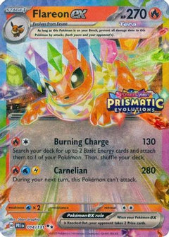 Flareon ex - 014/131 (Prismatic Evolutions Stamp) (14) [Miscellaneous Cards & Products] Holofoil - Deck Out Gaming