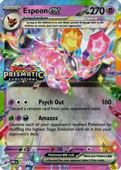 Espeon ex - 034/131 (Prismatic Evolutions Stamp) (34) [Miscellaneous Cards & Products] Holofoil - Deck Out Gaming