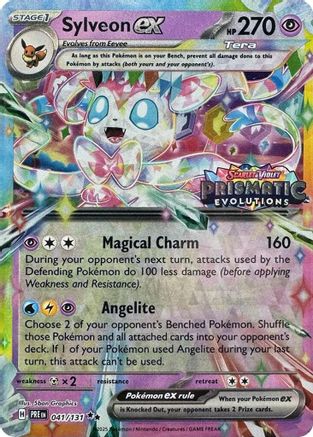 Sylveon ex - 041/131 (Prismatic Evolutions Stamp) (41) [Miscellaneous Cards & Products] Holofoil - Deck Out Gaming