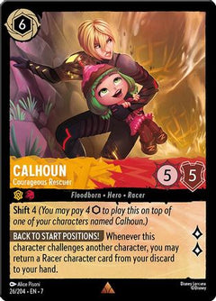 Calhoun - Courageous Rescuer (26/204) [Archazias Island] Cold Foil - Deck Out Gaming