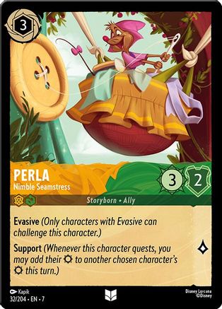 Perla - Nimble Seamstress (32/204) [Archazias Island] Cold Foil - Deck Out Gaming