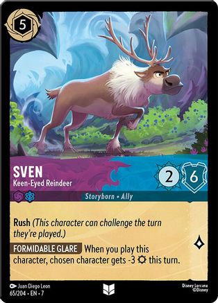 Sven - Keen-Eyed Reindeer (65/204) [Archazias Island] Cold Foil - Deck Out Gaming