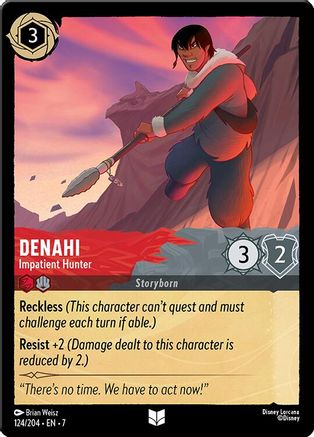 Denahi - Impatient Hunter (124/204) [Archazias Island] Cold Foil - Deck Out Gaming