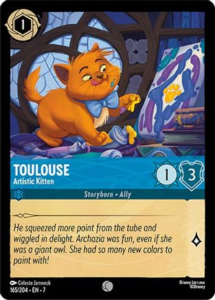 Toulouse - Artistic Kitten (165/204) [Archazias Island] Cold Foil - Deck Out Gaming