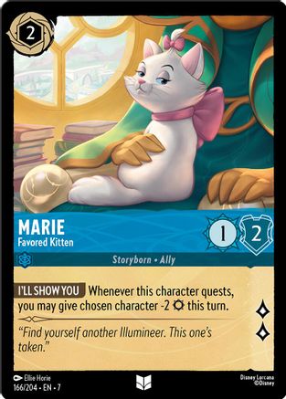 Marie - Favored Kitten (166/204) [Archazias Island] Cold Foil - Deck Out Gaming