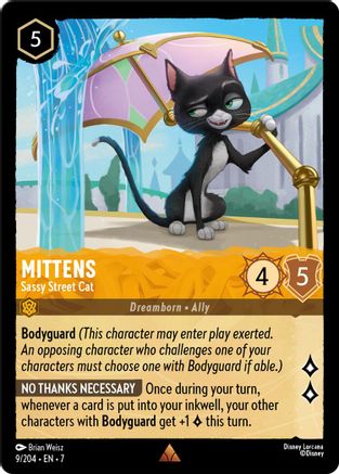 Mittens - Sassy Street Cat (9/204) [Archazias Island] Cold Foil - Deck Out Gaming