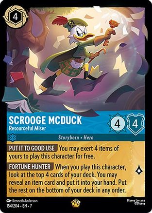 Scrooge McDuck - Resourceful Miser (154/204) [Archazias Island] - Deck Out Gaming