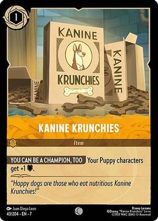 Kanine Krunchies (43/204) [Archazias Island] Cold Foil - Deck Out Gaming