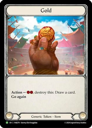 Gold -  FAB279 (FAB279) [Flesh and Blood: Promo Cards] Cold Foil - Deck Out Gaming