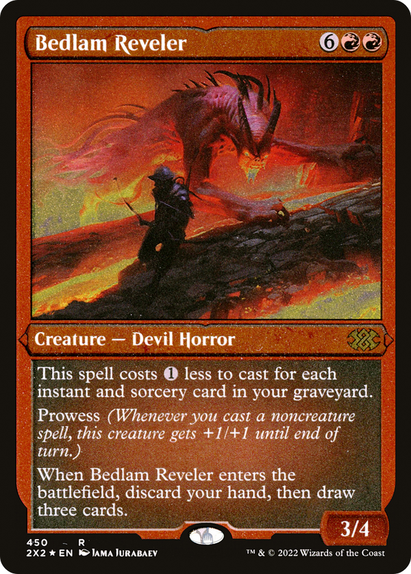 Bedlam Reveler (Foil Etched) (450) [Double Masters 2022] foil - Deck Out Gaming