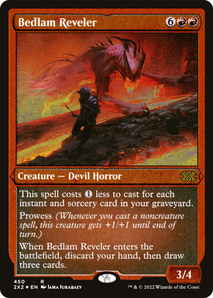Bedlam Reveler (Foil Etched) (450) [Double Masters 2022] foil - Deck Out Gaming