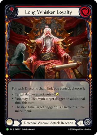 Long Whisker Loyalty - FAB317 (FAB317) [Flesh and Blood: Promo Cards] Rainbow Foil - Deck Out Gaming