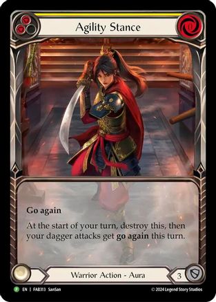 Agility Stance - FAB313 (FAB313) [Flesh and Blood: Promo Cards] Rainbow Foil - Deck Out Gaming