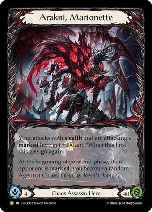 Arakni, Marionette - HER132 (HER132) [Flesh and Blood: Promo Cards] Rainbow Foil - Deck Out Gaming