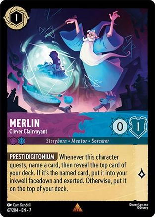 Merlin - Clever Clairvoyant (67/204) [Archazias Island] - Deck Out Gaming
