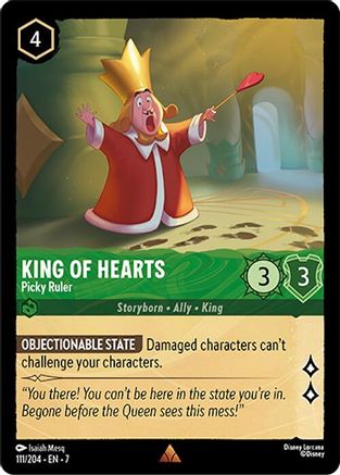 King of Hearts - Picky Ruler (111/204) [Archazias Island] - Deck Out Gaming