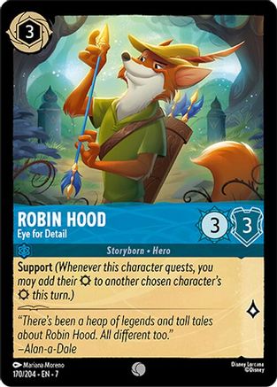 Robin Hood - Eye for Detail (170/204) [Archazias Island] Cold Foil - Deck Out Gaming