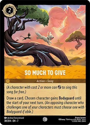 So Much to Give (38/204) [Archazias Island] Cold Foil - Deck Out Gaming
