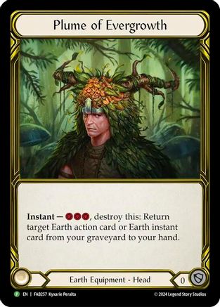 Plume of Evergrowth (Golden) - FAB257 (FAB257) [Flesh and Blood: Promo Cards] Cold Foil - Deck Out Gaming