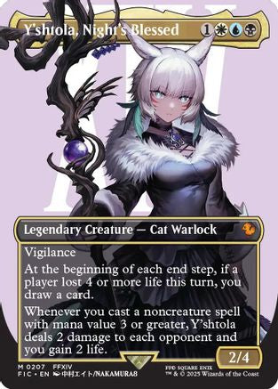 Y'shtola, Night's Blessed (Borderless) (207) [Commander: FINAL FANTASY] foil - Deck Out Gaming