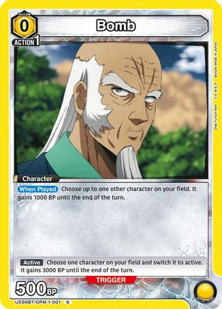 Bomb (001) (UE06BT/OPM-1-001) [UE06BT: One Punch Man] - Deck Out Gaming