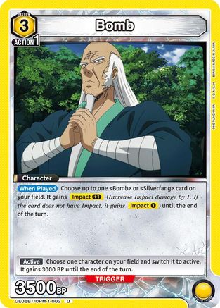 Bomb (002) (UE06BT/OPM-1-002) [UE06BT: One Punch Man] - Deck Out Gaming