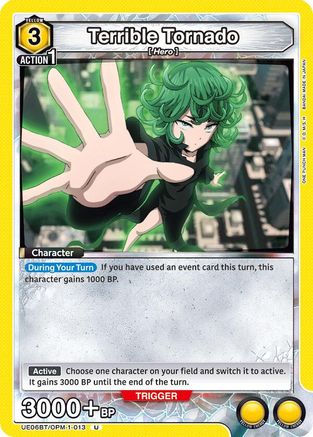 Terrible Tornado (013) (UE06BT/OPM-1-013) [UE06BT: One Punch Man] - Deck Out Gaming