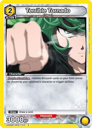 Terrible Tornado (014) (UE06BT/OPM-1-014) [UE06BT: One Punch Man] Foil - Deck Out Gaming