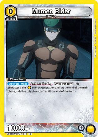 Mumen Rider (016) (UE06BT/OPM-1-016) [UE06BT: One Punch Man] - Deck Out Gaming