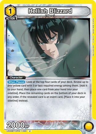 Hellish Blizzard (020) (UE06BT/OPM-1-020) [UE06BT: One Punch Man] - Deck Out Gaming