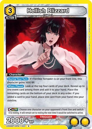 Hellish Blizzard (022) (UE06BT/OPM-1-022) [UE06BT: One Punch Man] Foil