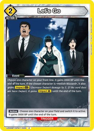 Let's Go (UE06BT/OPM-1-026) [UE06BT: One Punch Man] - Deck Out Gaming