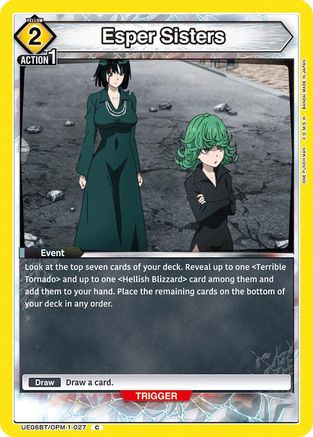 Esper Sisters (UE06BT/OPM-1-027) [UE06BT: One Punch Man] - Deck Out Gaming