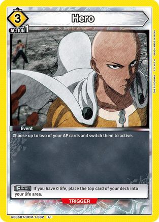 Hero (UE06BT/OPM-1-032) [UE06BT: One Punch Man] - Deck Out Gaming